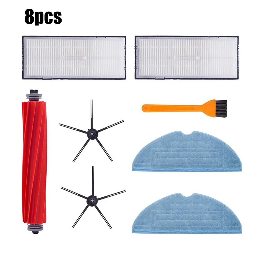 

For Xiaomi Roborock S7 T7S Filter Wipes Side Brush Detachable Rubber Main Brush Replacement Attachemnt