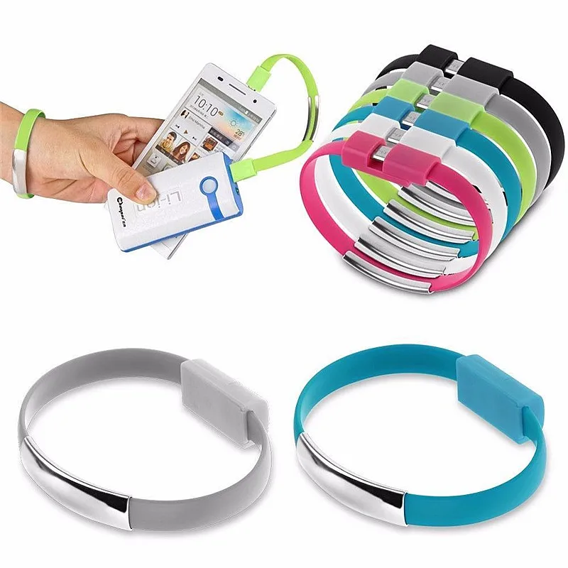 USB Cable for iPhone XS 6S 7 Plus X For Samsung S6 S7 xiaomi Wristband Bracelet Micro Wire Sync Data Charger Cord | Мобильные
