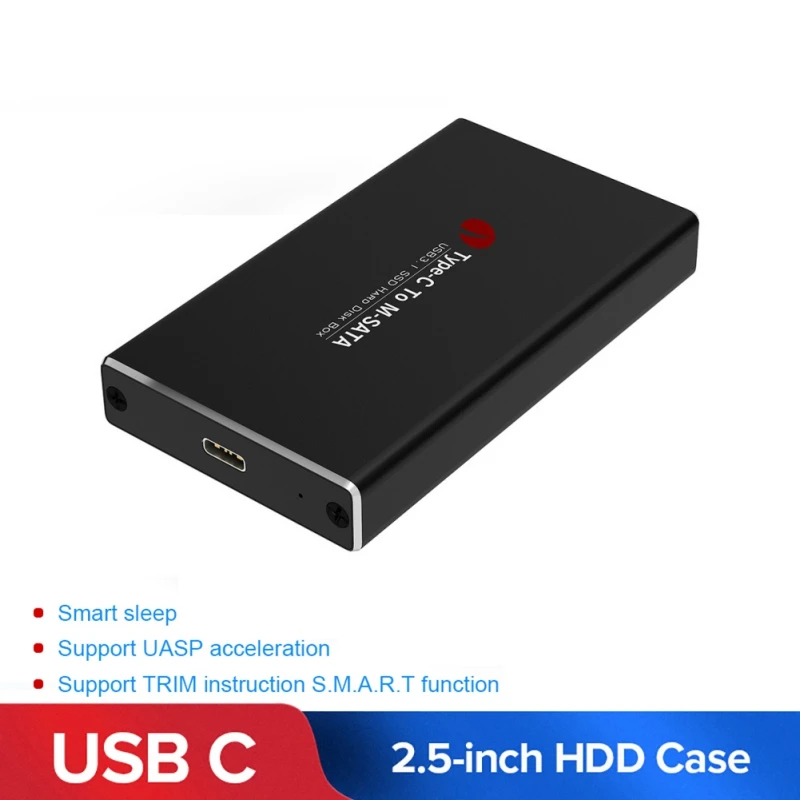 USB3.1 Тип C к MSATA USB 3 0 SSD корпус чехол жесткий диск коробка внешний мобильный кабели