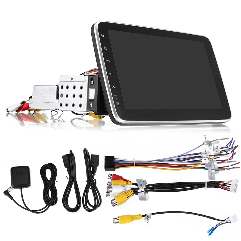 Автомагнитола 1DIN мультимедийный проигрыватель MP5 с экраном 10 1 " Android 9 GPS 4G Wi Fi 2.5D