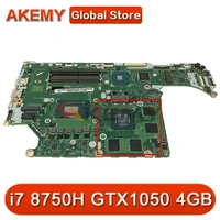 for acer an515 52 an515 laptop motherboard dh5vf la f952p cpu i7 8750h gpu gtx10504gb test ok mainboard