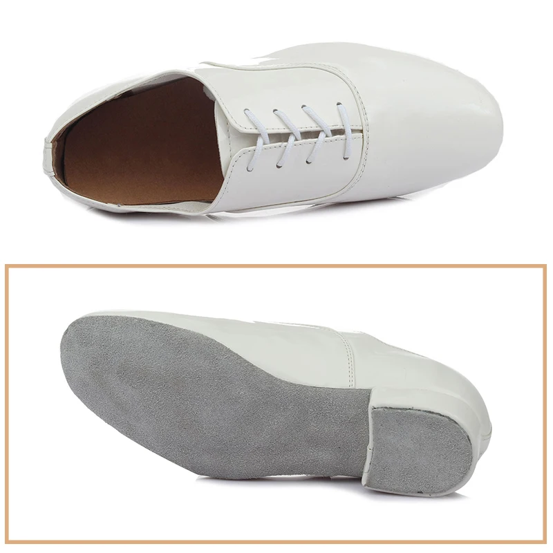 SWDZM Men Ballroom Latin Dance Shoes Black Latin Shoes Plus Size Low Heel Tango Professional Practice dancing shoes for Boys