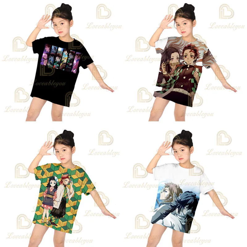 Купи 2021 New Girls Summer Tops Children T shirt Baby Girl Anime Clothes Tee Girls Casual Dress Tshirt Kids Clothing за 731 рублей в магазине AliExpress