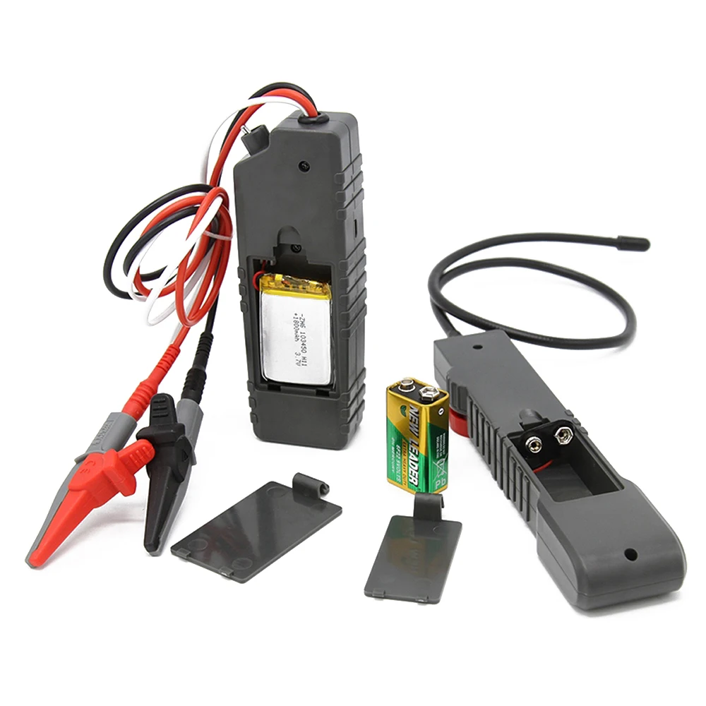

1 Set Underground Cable Locator 0-0.30m Depth Cable Length Tester 1000m with Alligator Clip For High Voltage Wire Detecting