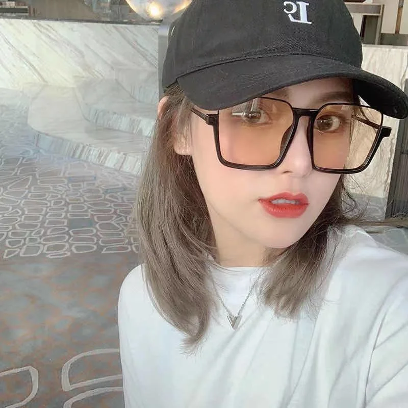 

Fashion Men Women Sunglasses Vintage Black Square Oversized Driving Sunshades Brand Designer UV400 Sun Glasses Male Female