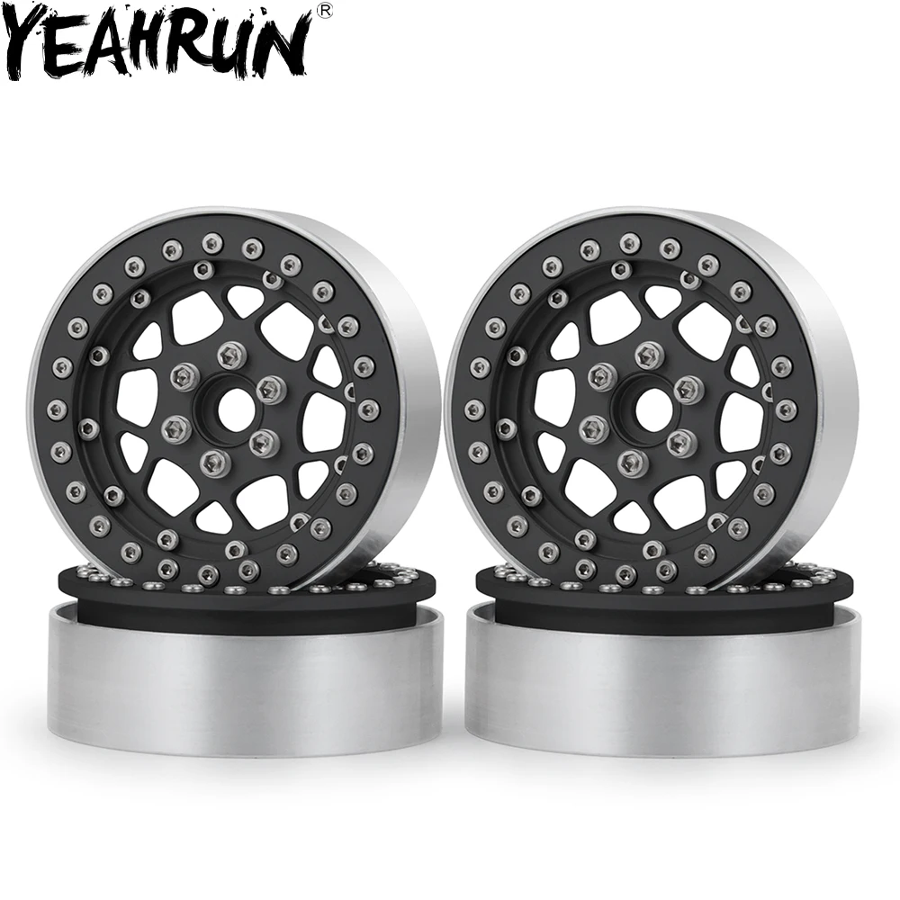 

YEAHRUN 2,2 ''металл бисером колеса для 1/10 радиоуправляемая модель AXIAL Wraith TRX-4 D90 с фокусным расстоянием 25 мм Ширина