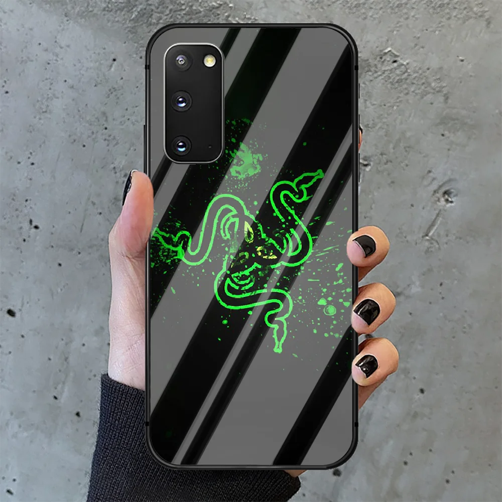 

game equipment brand Razers Phone Tempered Glass Case Cover for Samsung Galaxy A M 10 12 20 21 30 31 40 50 51 52 70 71 72 E S