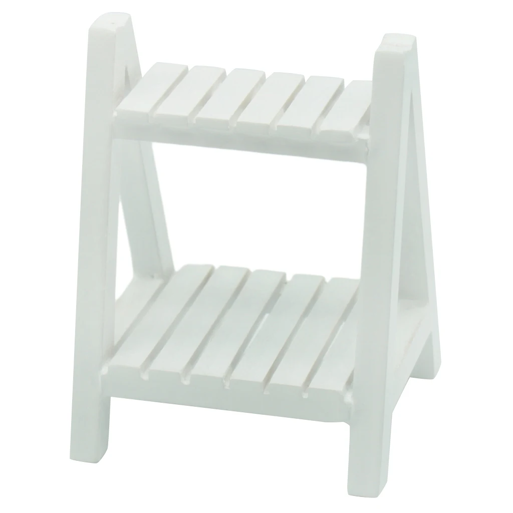 

1/12 Dollhouse Miniature Flower Plant Wood Storage Shelf Stand Rack Decor