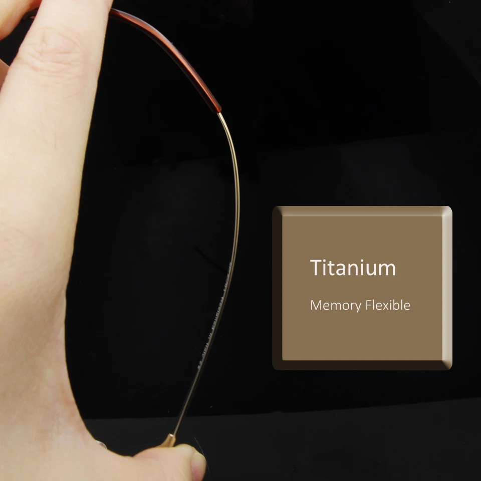 Оправа для очков титановая без оправы мужчин и женщин аксессуар зрения в