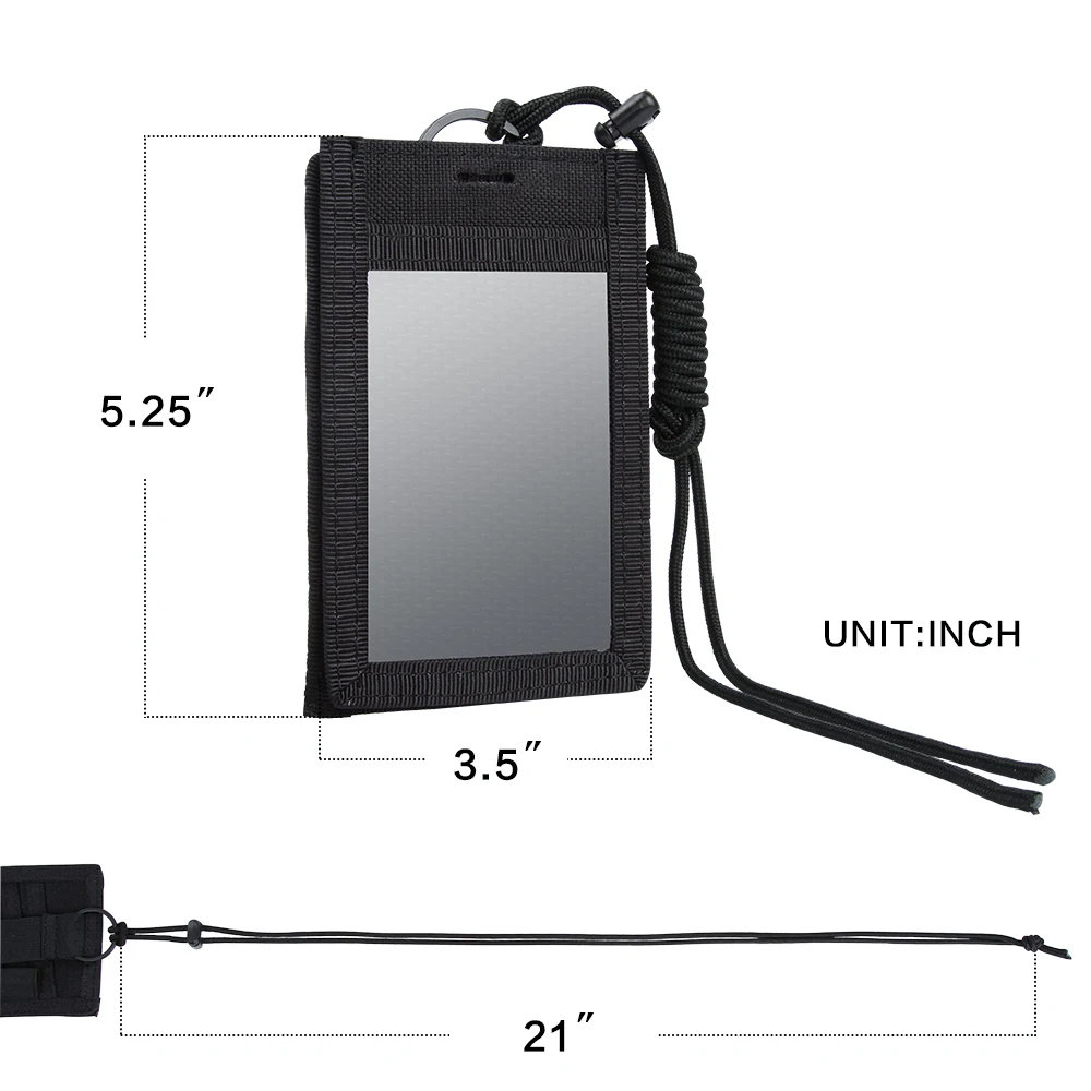 Отличная Элитная испанка Военная Вертикальная ID карта Кредитная Тактический