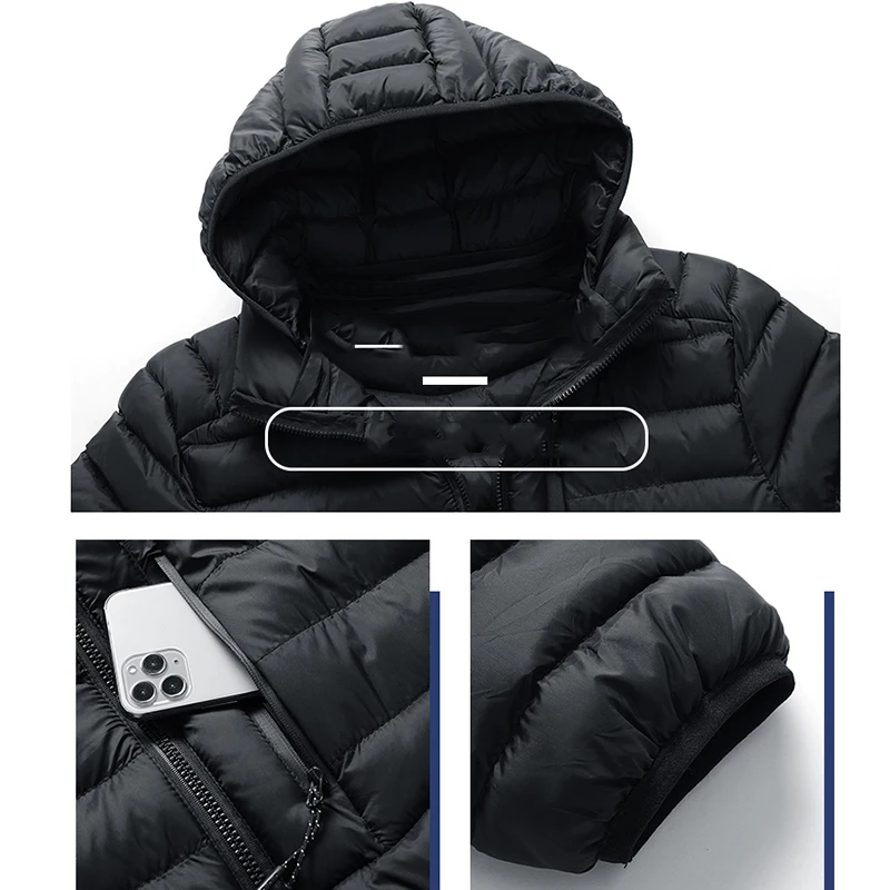 Winter Jacket Men Hooded Parkas Coat Thick Waterproof Male Jacket Clothing Casual Hat Jacket Outwear Windproof Chaquetas Hombre