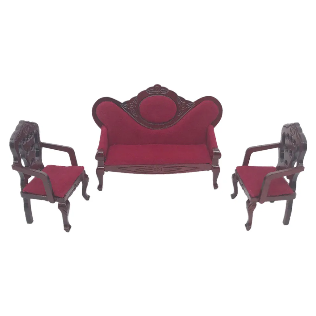 Кукольный домик мебель мини-диван набор миниатюрная гостиная дети притворяться