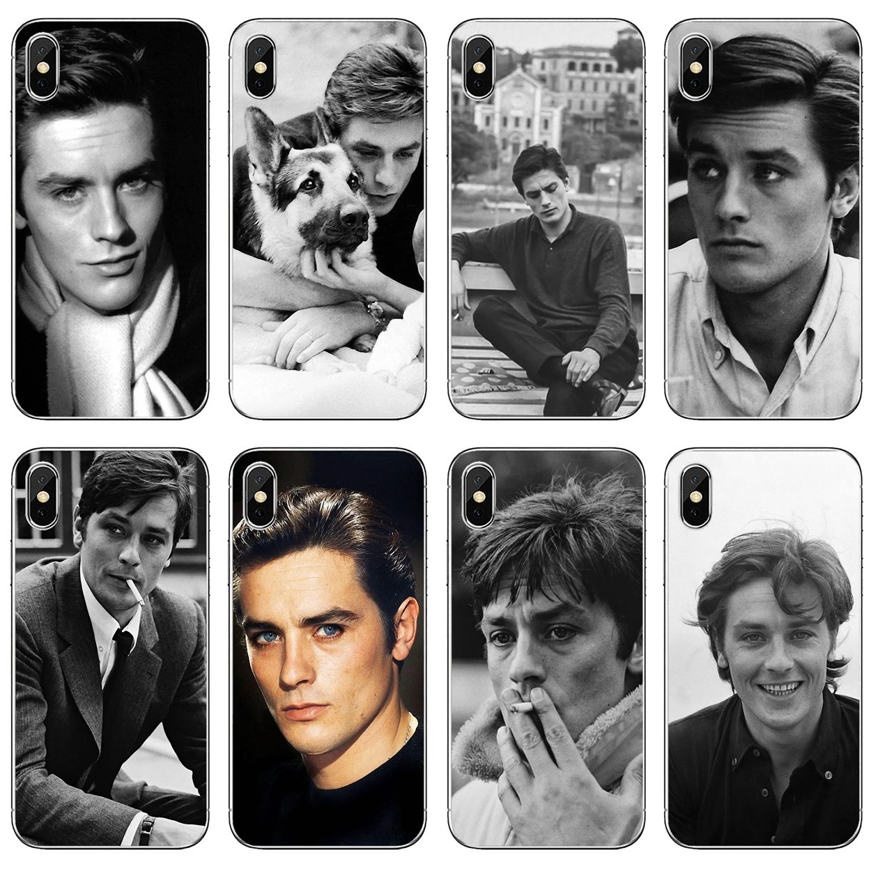 

Silicone Bag Case Alain-Delon-France-Star For iPod Touch iPhone 10 11 12 Pro 4S 5S SE 5C 6 6S 7 8 X XR XS Plus Max 2020