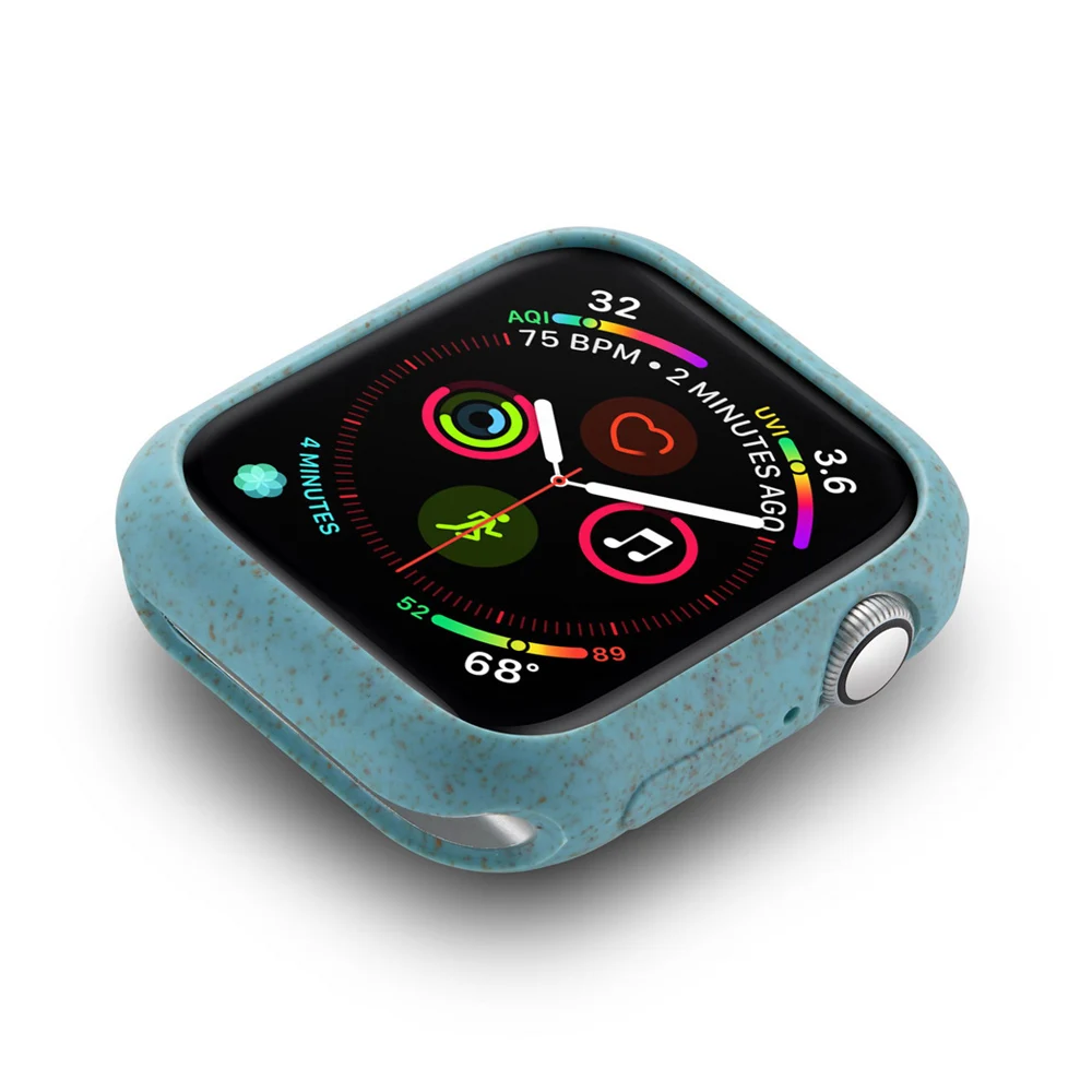 Модный мягкий из высокотемпературного полиуретана защитный чехол для Apple Watch Series 5 4 Case 44 мм 40 мм легкий тонкий бампер для iWatch Shell аксессуары