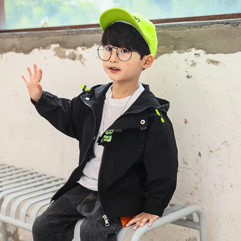 

Hot Sale Spring Autumn Coat Outerwear Top Children Clothes Kids Costume Teenage School Boy Clothing High Quality