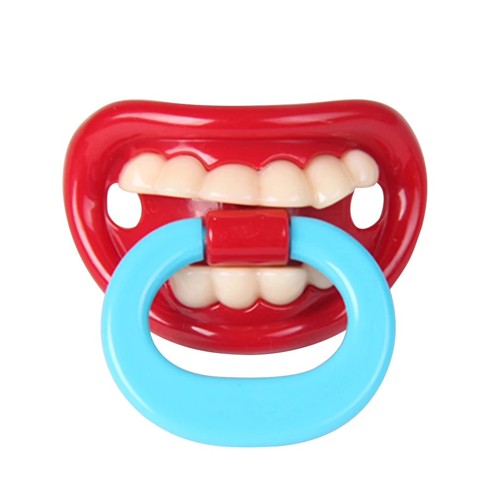 Забавная Соска пустышка с пряжками соска для малышей зубов