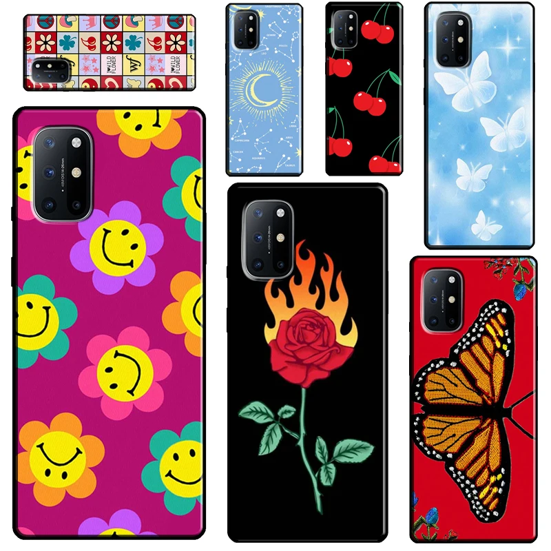 

Чехол для OnePlus 9R 8T Nord2 9 10 Pro, чехол с рисунком вишни поп, бабочки, пережигания любви для Realme GT Master GT Neo 2 8i 9i 8 Pro C21