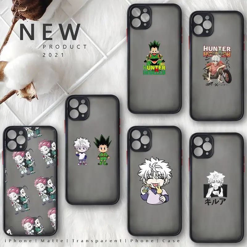 

Gon Killua HUNTER x HUNTER HxH Phone Case matte transparent For iphone 7 8 11 12 plus mini x xs xr pro max cover