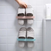 bathroom wall mounted slippers hanger shoe organizer home storage shoe rack can space saving hanging shoe box
