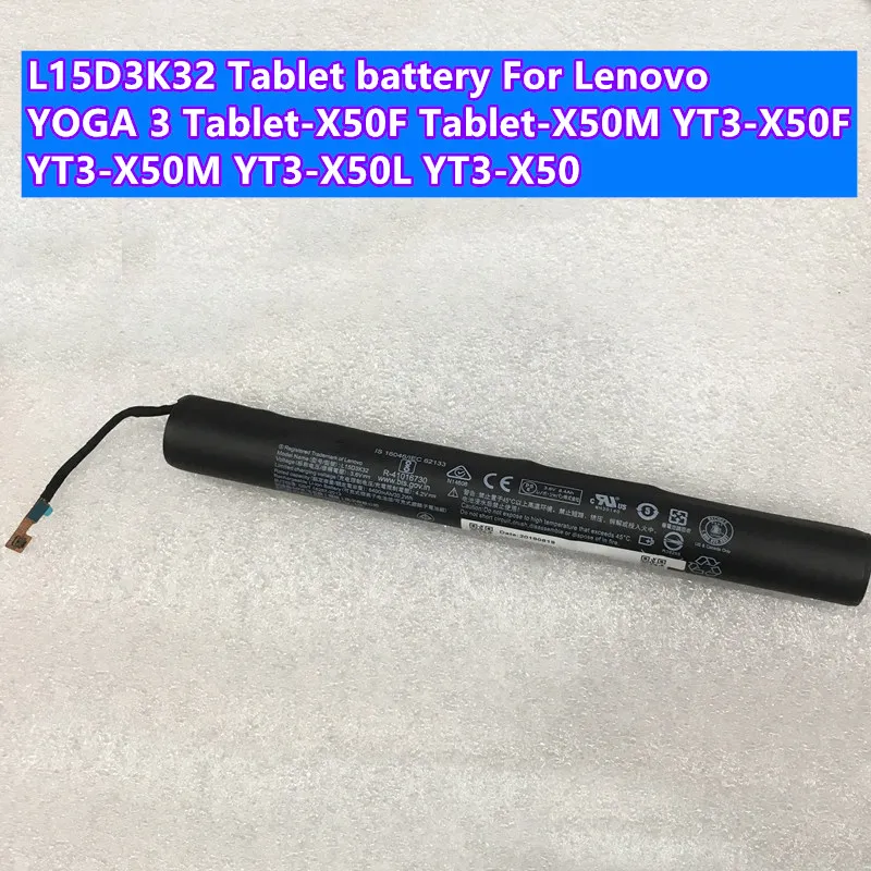 Новый оригинальный аккумулятор для планшета 8400 мАч L15D3K32 L15C3K32 Lenovo YOGA Tab 3 10 |