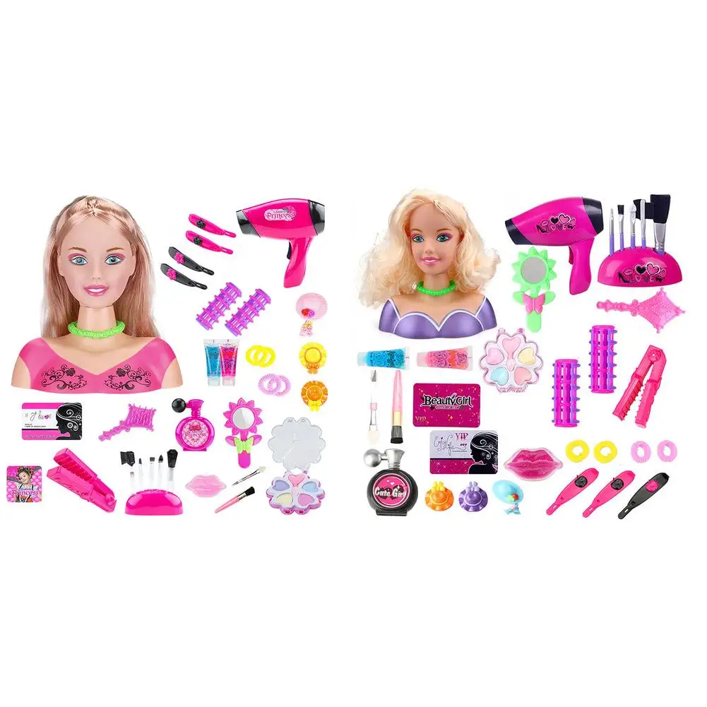 

Half-Length Model Doll Children's Toy Hair Dryer Make Up Set