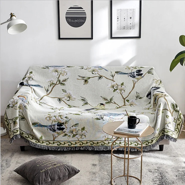 Декоративное вязаное одеяло/напольный коврик для многофункционального