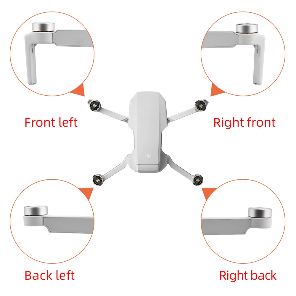 Mini2 Left/Right Front/Rear Motor Arm Repair Parts For Dji Mavic Mini 2 RC Drone Replacement Damage Fitting High-Quality Durable