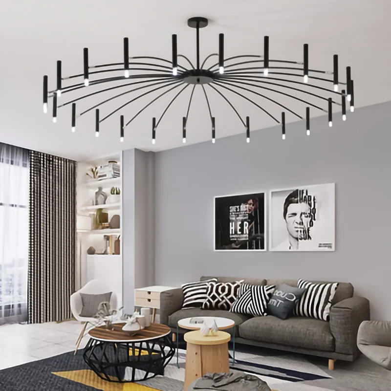 

Nordic Minimalist Led Chandeliers Tree branch chandelier Lighting Black hanging Lamp For Living room Kitchen Bedroom Home deco