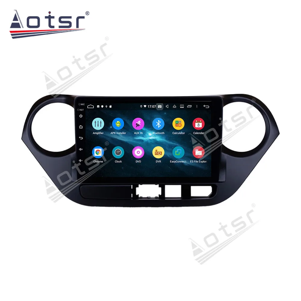 2 Din IPS Android 10 DSP Автомобильный мультимедийный плеер для Hyundai Grand I10 2013 2014 2015 - 2019 GPS Navi