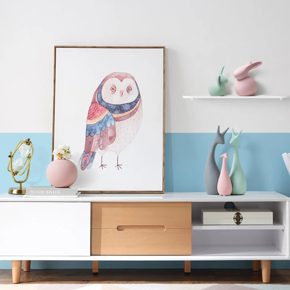 

1 Set Animal Adornment Creative Ceramic Animal Decoration Desktop Ornament