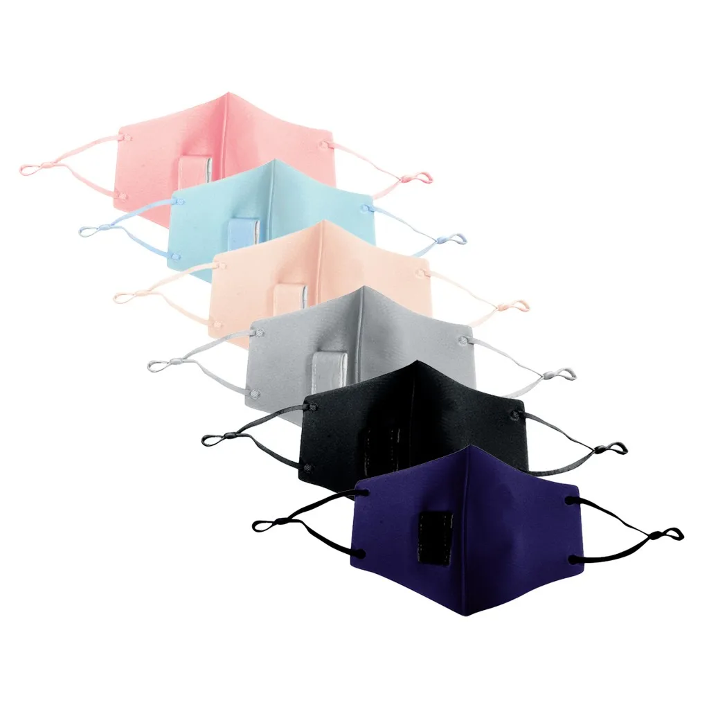 6 шт. многоразовая защитная маска для лица взрослых с отверстием соломы легко