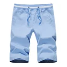 Повседневные короткие брюки 2021, мужские летние новые Капри, свободные брюки, хлопковые универсальные дышащие Молодежные пляжные брюки, Мужская брендовая одежда