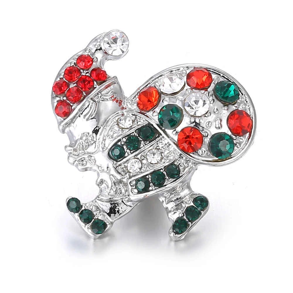 6 шт./лот рождественские ювелирные изделия с кнопками сердечком оленем 18 мм