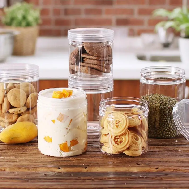 

Food Sealed Cans Plastic Bottle Biscuit Packaging Large Kitchen Transparent Storage Grain Storage Miscellaneous Tank Storag K1Q4