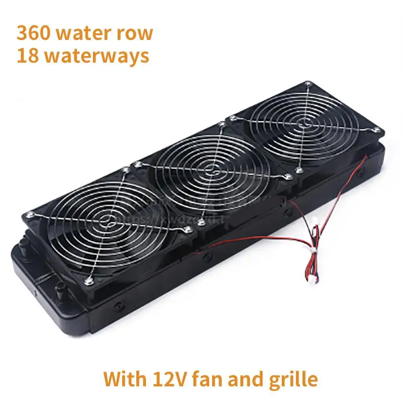 Компьютерный процессор водяного охлаждения Радиатор ряд ряда с вентилятором