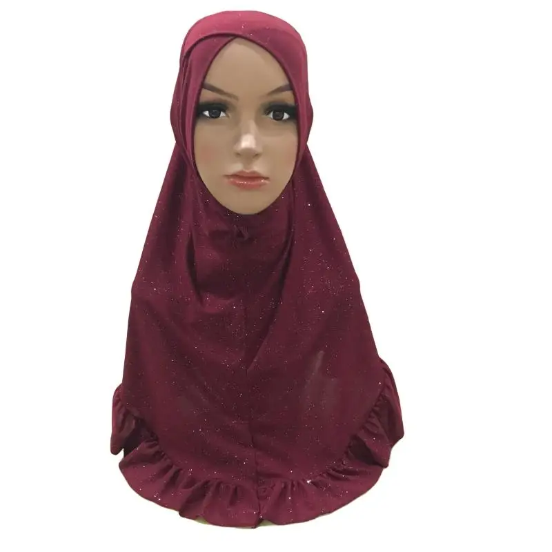Один кусок Амира мусульманский женский хиджаб платок обертывание крест шарф