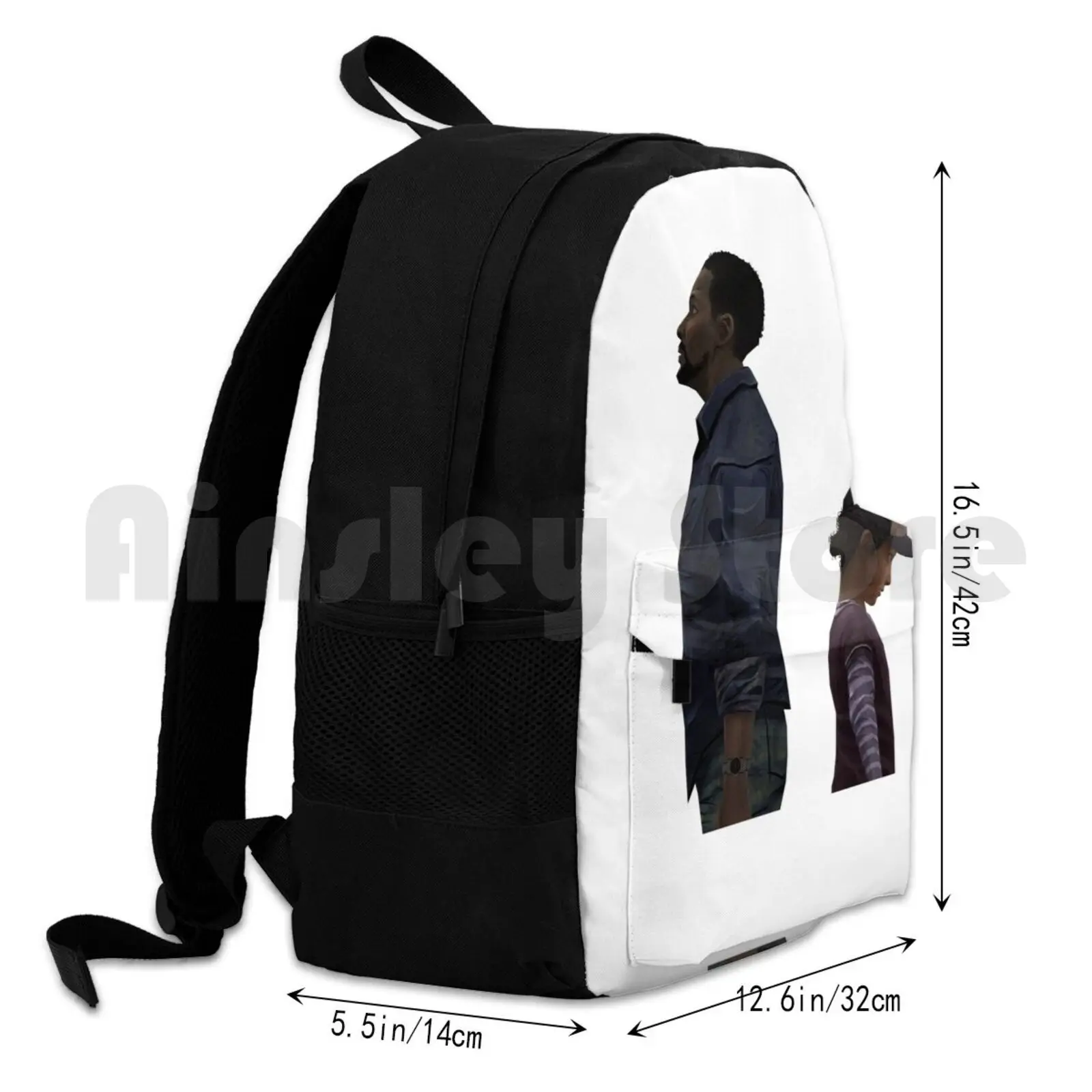 Наружный походный рюкзак с изображением лица и другой стороны водонепроницаемый