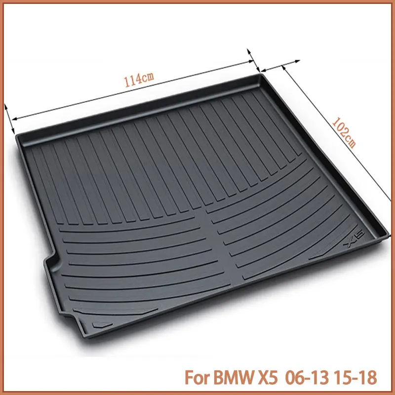 Alfombrilla impermeable para maletero de coche, accesorio de revestimiento de carga especial para BMW E70, F15, X5, 06-13, 15-18