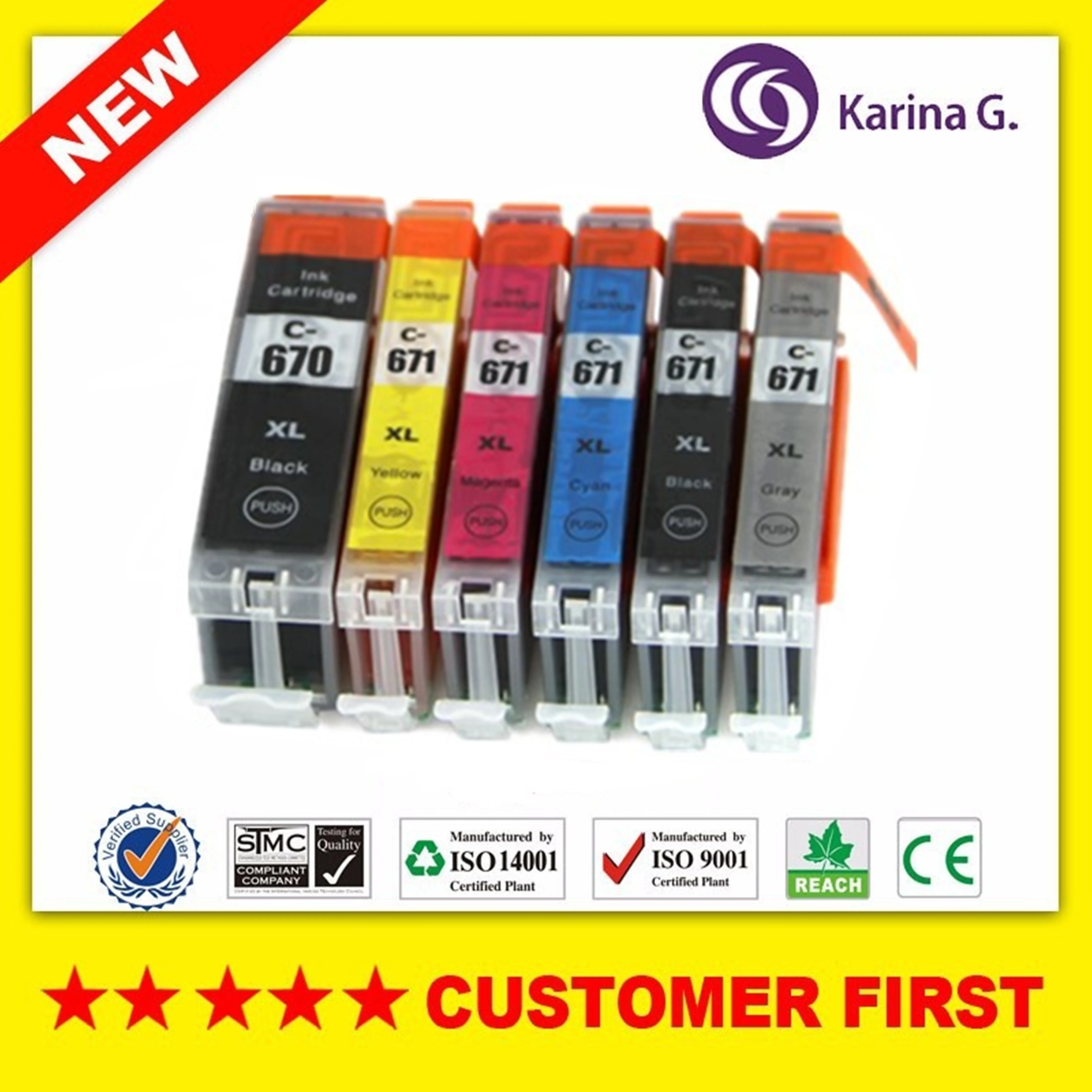 Совместим с Canon PGI 670 CLI 671 PGI670 CLI671 чернильные картриджи PIXMA MG7760 MG7765 MG7766 TS5060 TS6060 TS8060
