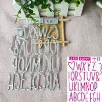 large big alphabet set die cut letter metal cutting dies stencil scrapbooking embossing new christmas craft stamps and dies