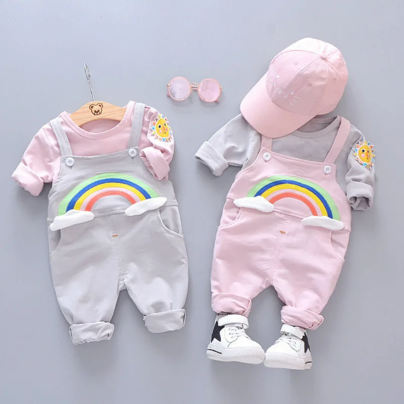 Модная весенне осенняя одежда для маленьких мальчиков и девочек Детская