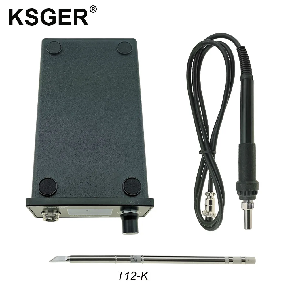 Sets 1 KSGER T12 паяльная станция V2.0 STM32 OLED Цифровые Электрические паяльники Stings DIY сварочные инструменты быстрый нагрев T12 наконечник утюга - Цвет: Sets 1