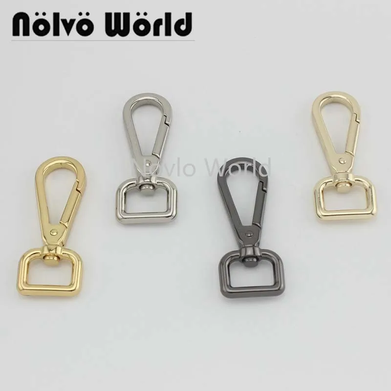 

Nolvo World 5-20-100pcs 5 colors 61*16mm metal bags strap buckles lobster clips,16mm Swivel hook hangers