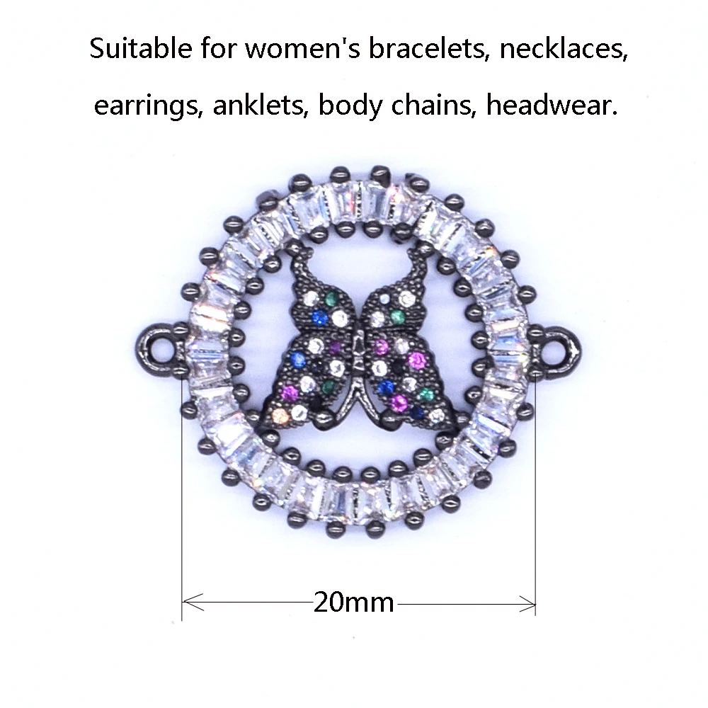 Красивые Подвески-бабочки с микрозакрепкой циркониевый кулон подходит для