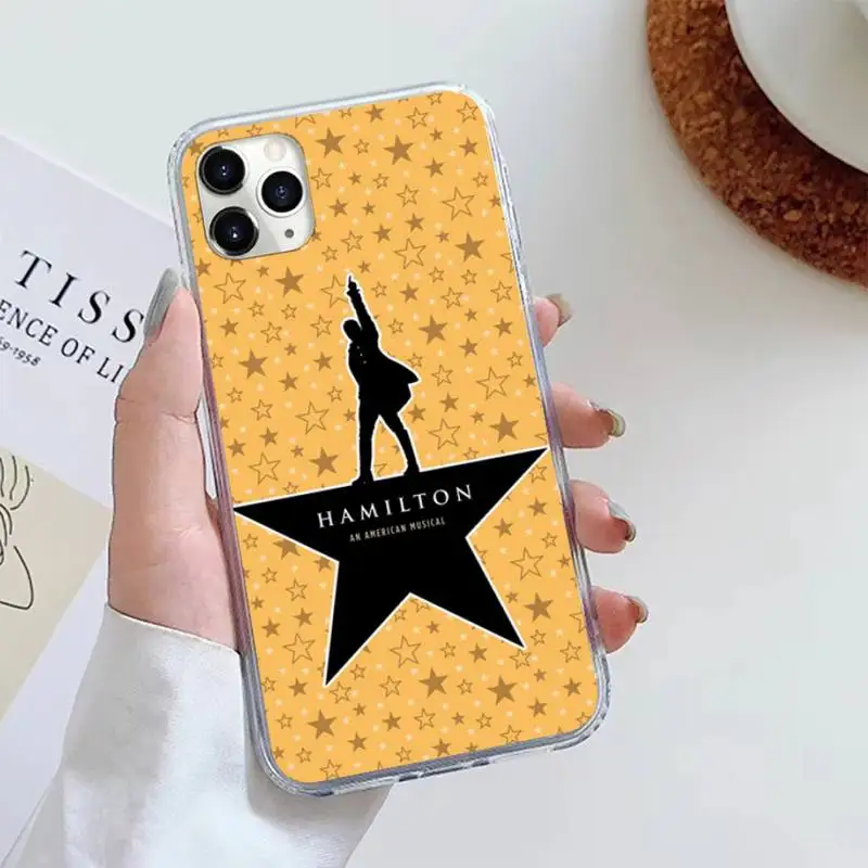 

Hamilton Musical Lyrics fashion Phone Case For iphone 12 5 5s 5c se 6 6s 7 8 plus x xs xr 11 pro max mini