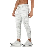 mens jogger pnats sweatpants man gyms workout fitness cotton trousers male casual fashion skinny track pants zipper design pants