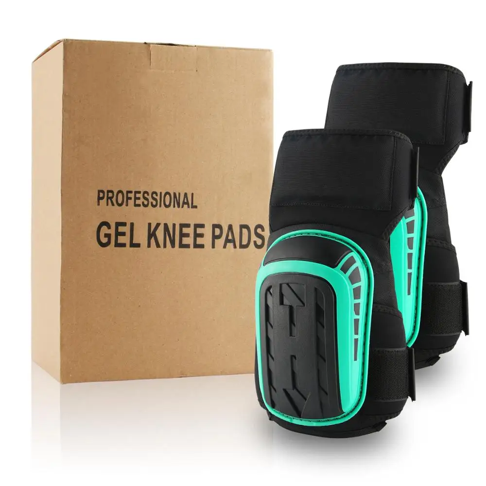

Professional Gel Knee Pads for Work Construction, Welding, Flooring, Cleaning and Garage - Heavy Duty Support Kneepads