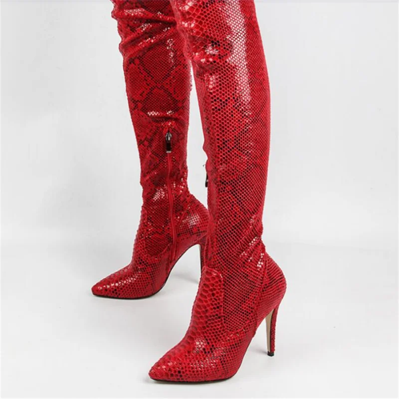 

BBZAI new pattern Knee high boots Women's Boots model ladies shoes New pattern superstar 10CM Stiletto heels Nightclub 5-9 10