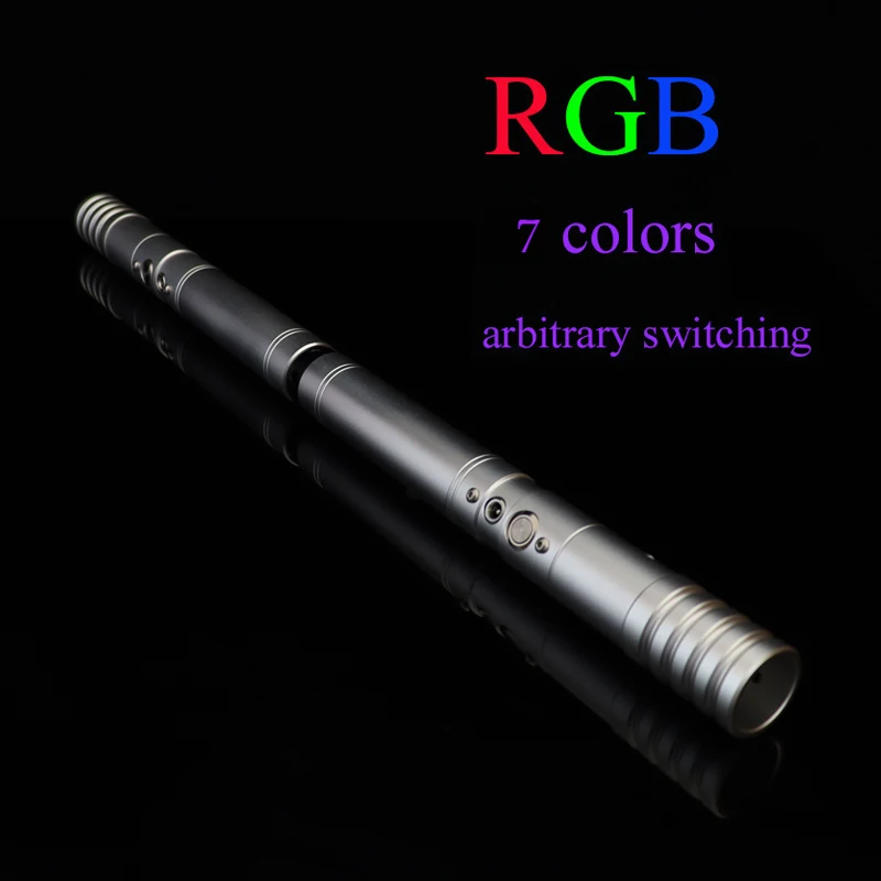 

New Changing Color Lightsaber 98cm Rgb Light Saber Force Fx Lighting Heavy Dueling Color Sound Foc Lock Up Metal Handle Toys For