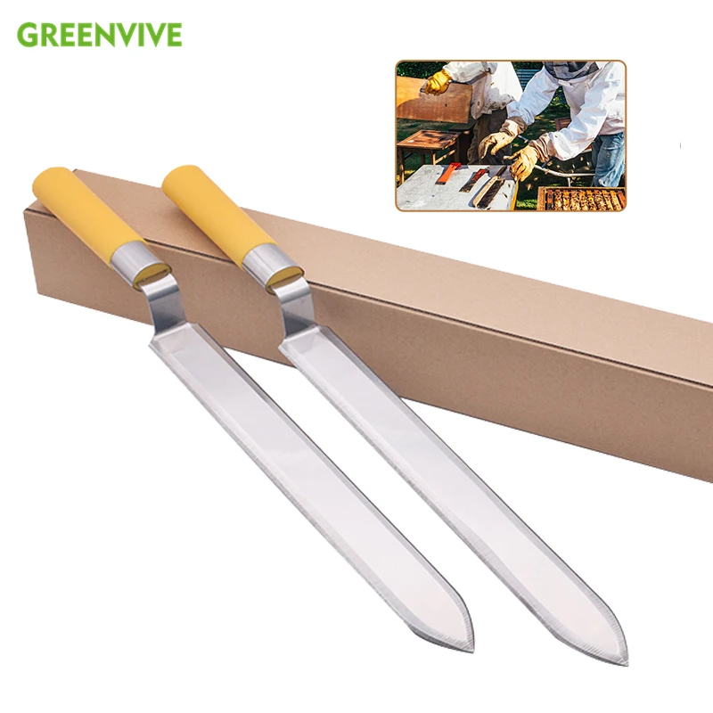 

Bee Hive Hand Tool Plastic Handle Uncapping Knife Double Serrated Sided Beekeeping Equipment Beekeeper Tool for Honeycomb